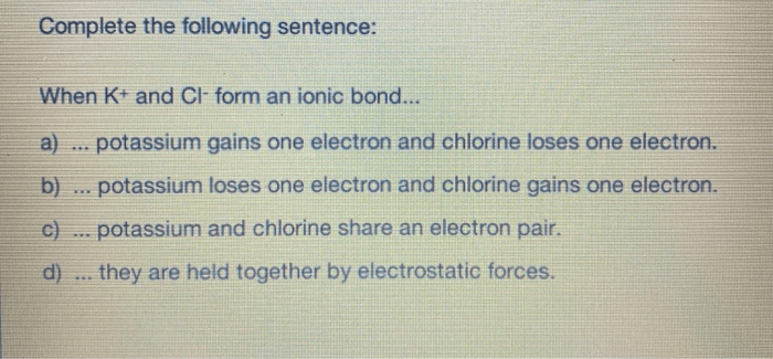 Student exploration ionic bonds answer key