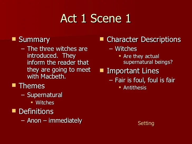 Macbeth act study questions guide subject