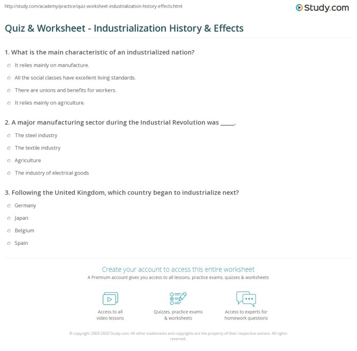 Industrialization stations activity worksheet answer key